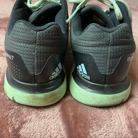 👟 Adidas Duramo 7 Black Mint Green Powder Blue Athletic Shoes Women’s Size 9 👟 - Picture 6 of 9